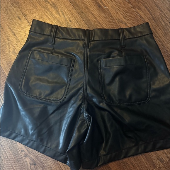 Pleather High Rise Shorts - Picture 2 of 4